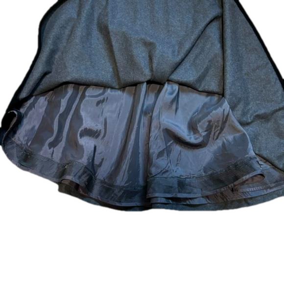 Oscar de la Renta Studio Vintage Grey and Black Dotted Wool Skirt Size 12 - Picture 7 of 8